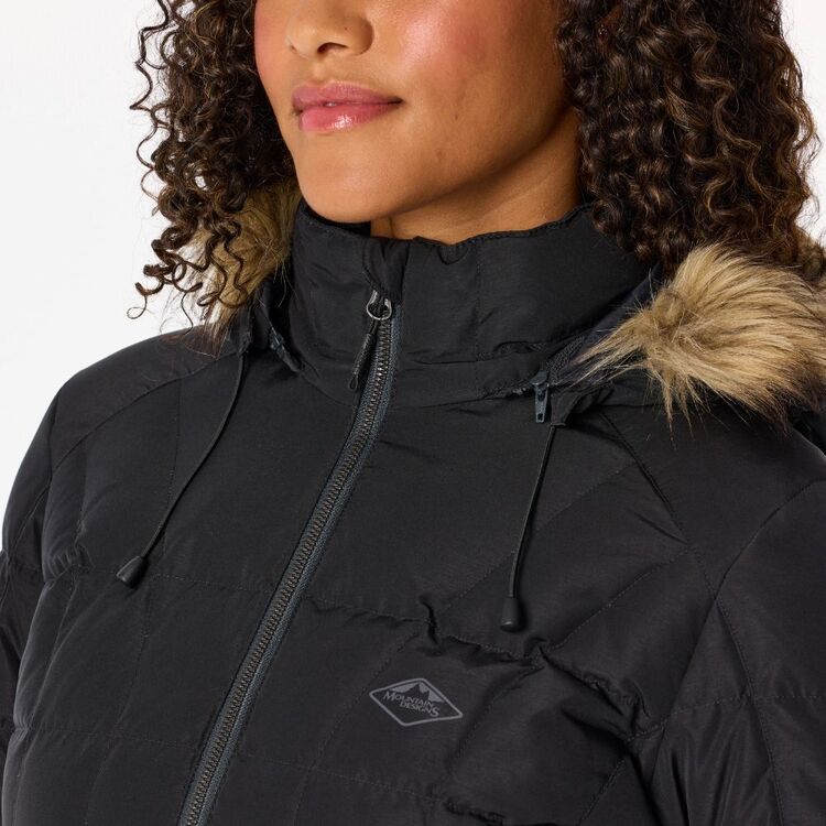 Women's Liberty 700 Goose Down Hooded Longline Jacket Black Women's Liberty 700 Goose Down Hooded Longline Jacket Black