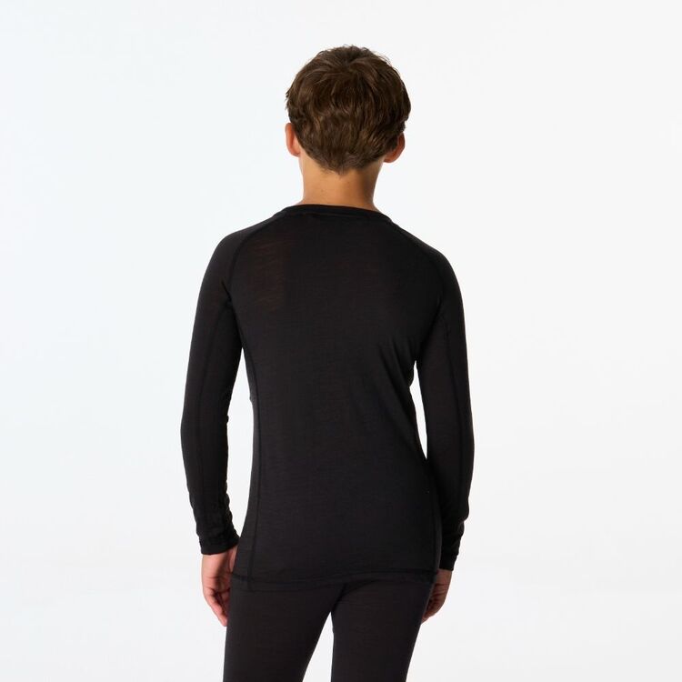 Kids' Merino Blend Long Sleeve Top Black Kids' Merino Blend Long Sleeve Top Black