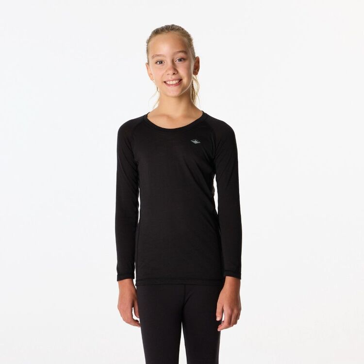 Kids' Merino Blend Long Sleeve Top Black Kids' Merino Blend Long Sleeve Top Black