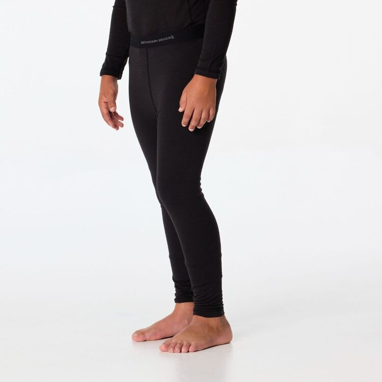 Kids' Merino Blend Pants Black Kids' Merino Blend Pants Black