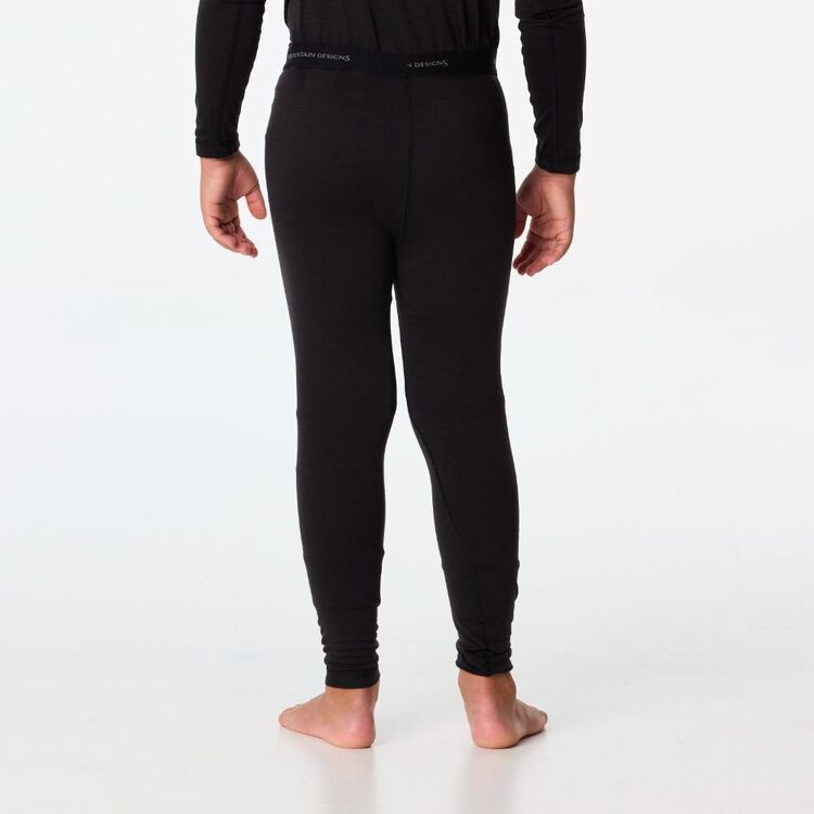 Kids' Merino Blend Pants Black Kids' Merino Blend Pants Black