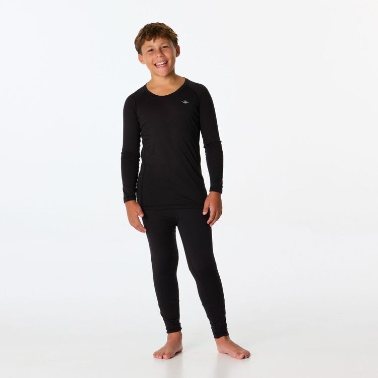 Kids' Merino Blend Pants Black Kids' Merino Blend Pants Black
