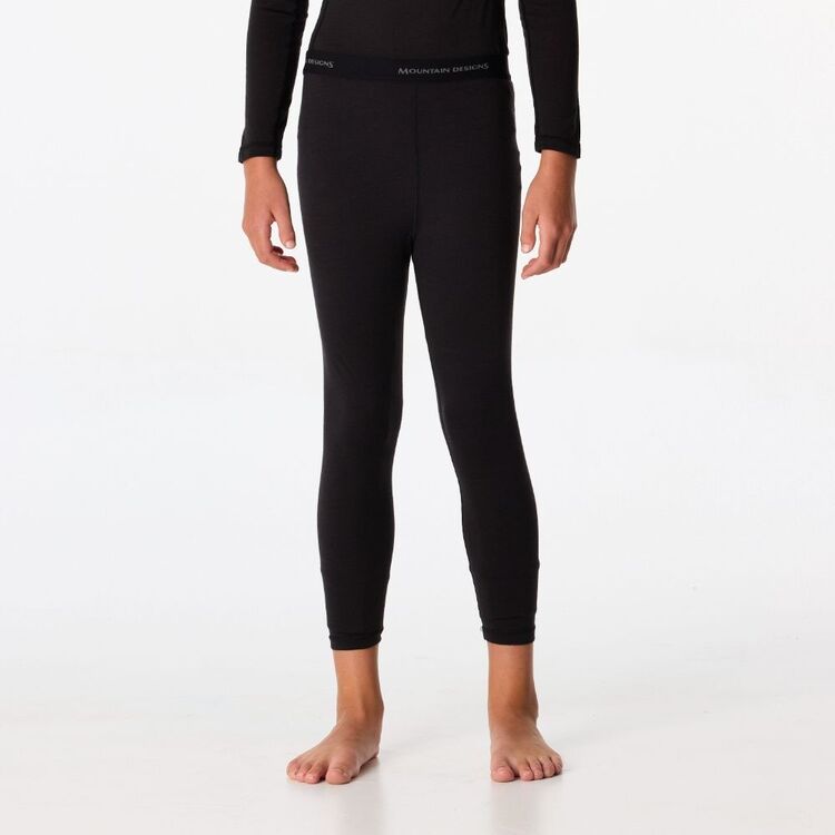 Kids' Merino Blend Pants Black Kids' Merino Blend Pants Black