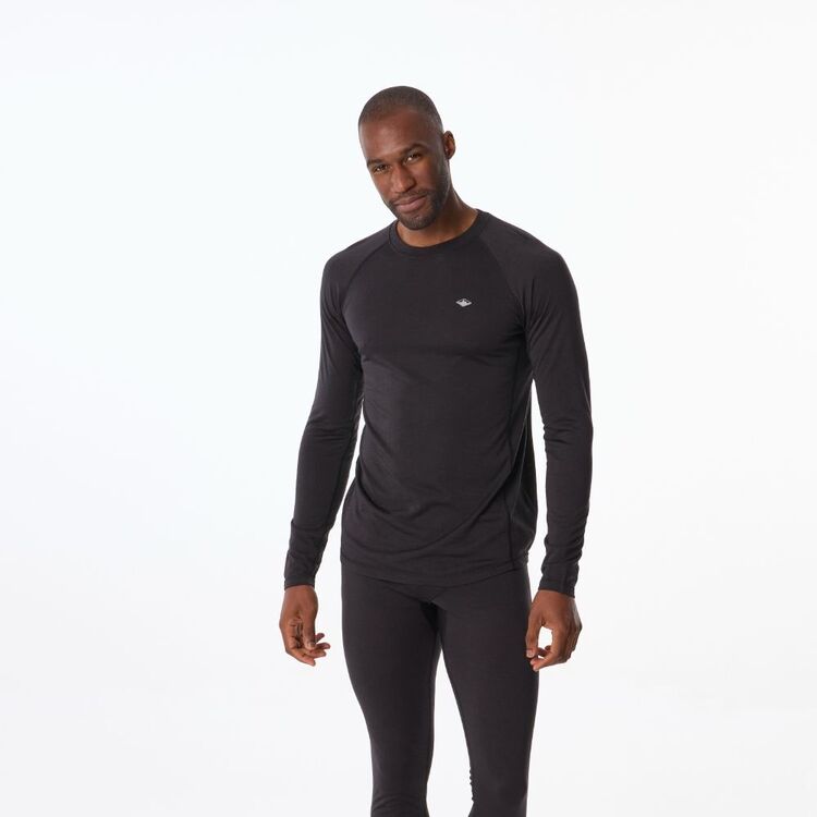 Men's Merino Blend Long Sleeve Top Black Men's Merino Blend Long Sleeve Top Black