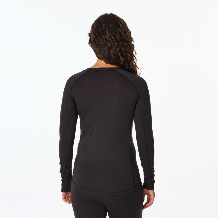 Women's Merino Blend Long Sleeve Top Black Women's Merino Blend Long Sleeve Top Black