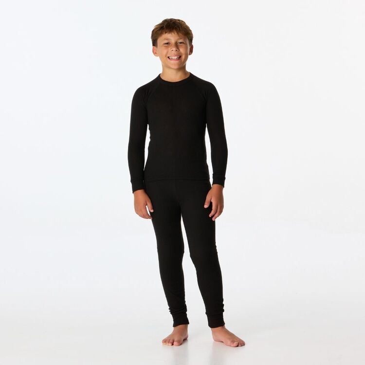 Kids' Polypro Long Sleeve Top Black Kids' Polypro Long Sleeve Top Black