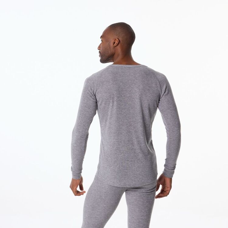 Large Poly Pro Top Unisex Polypro Long Sleeve Top Charcoal | Mountain Designs