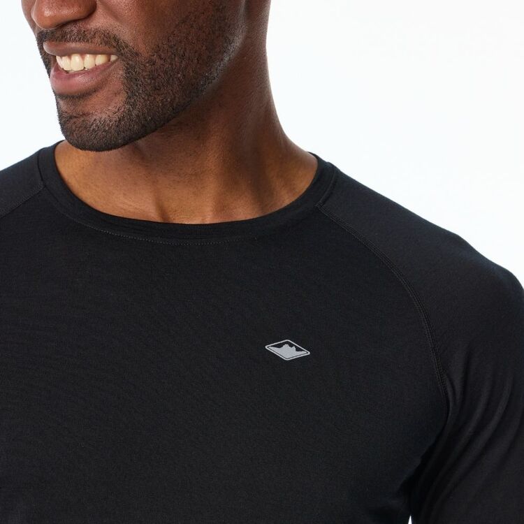 Men's Merino Long Sleeve Top Black Men's Merino Long Sleeve Top Black