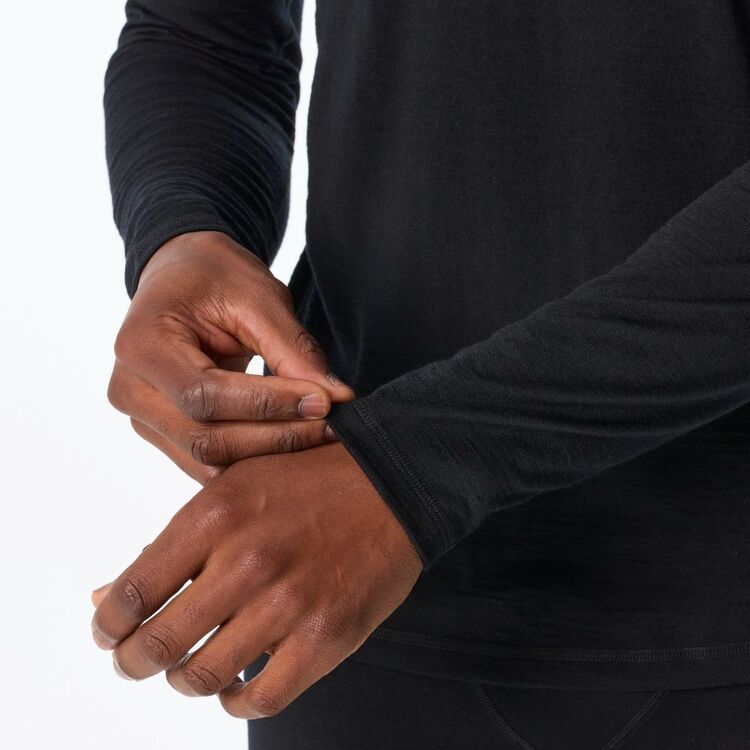 Men's Merino Long Sleeve Top Black Men's Merino Long Sleeve Top Black