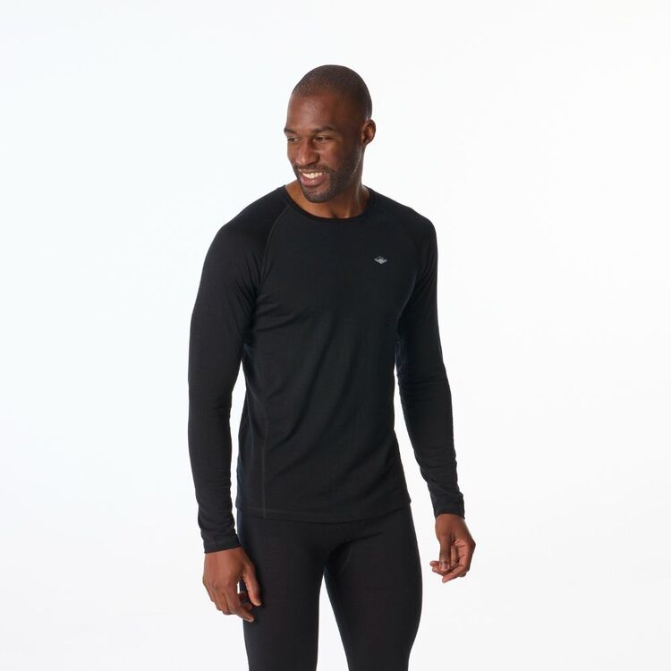 Men's Merino Long Sleeve Top Black Men's Merino Long Sleeve Top Black