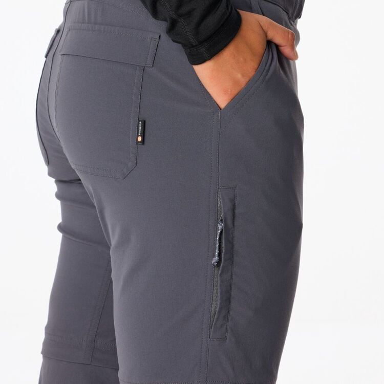 Women's Bellarine Convertible Pant Charcoal Women's Bellarine Convertible Pant Charcoal