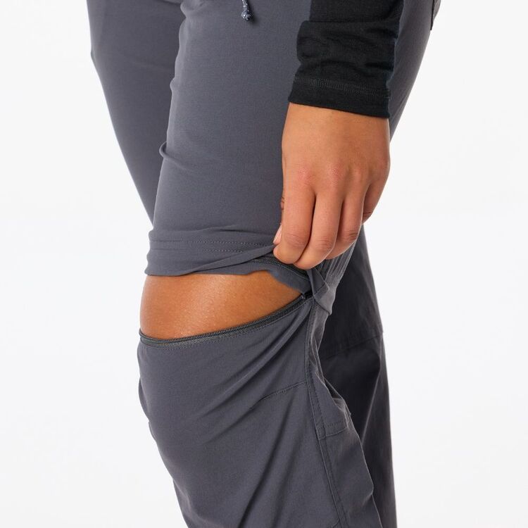 Women's Bellarine Convertible Pant Charcoal Women's Bellarine Convertible Pant Charcoal