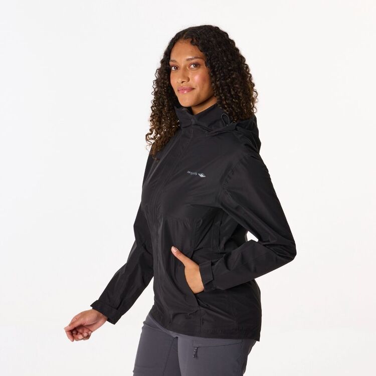 Women's Florence Hooded Rain Jacket Black Women's Florence Hooded Rain Jacket Black