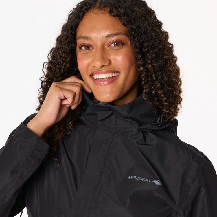 Women's Florence Hooded Rain Jacket Black Women's Florence Hooded Rain Jacket Black