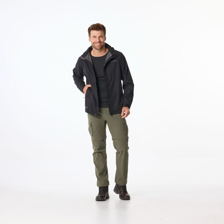 Men's Nelson Hooded Rain Jacket Black Men's Nelson Hooded Rain Jacket Black