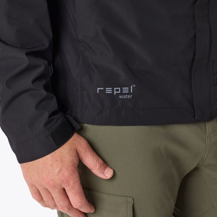 Men's Nelson Hooded Rain Jacket Black Men's Nelson Hooded Rain Jacket Black