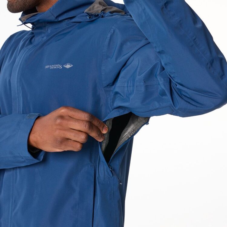 Men's Nelson Hooded Rain Jacket Navy Men's Nelson Hooded Rain Jacket Navy