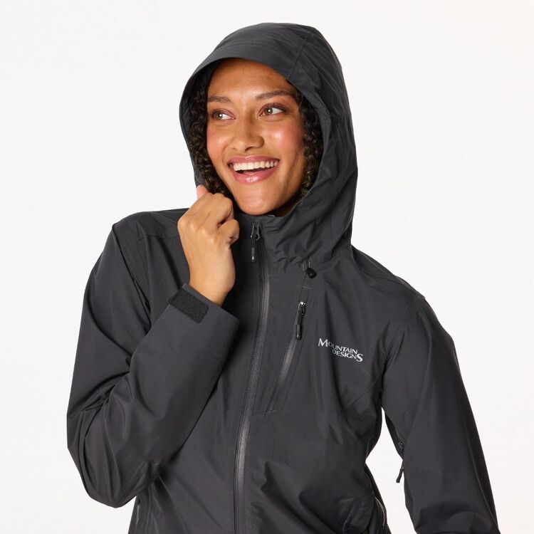 Women's Stratus Hooded Rain Jacket Black Women's Stratus Hooded Rain Jacket Black