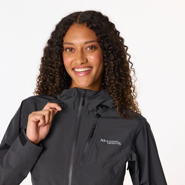 Women's Stratus Hooded Rain Jacket Black Women's Stratus Hooded Rain Jacket Black
