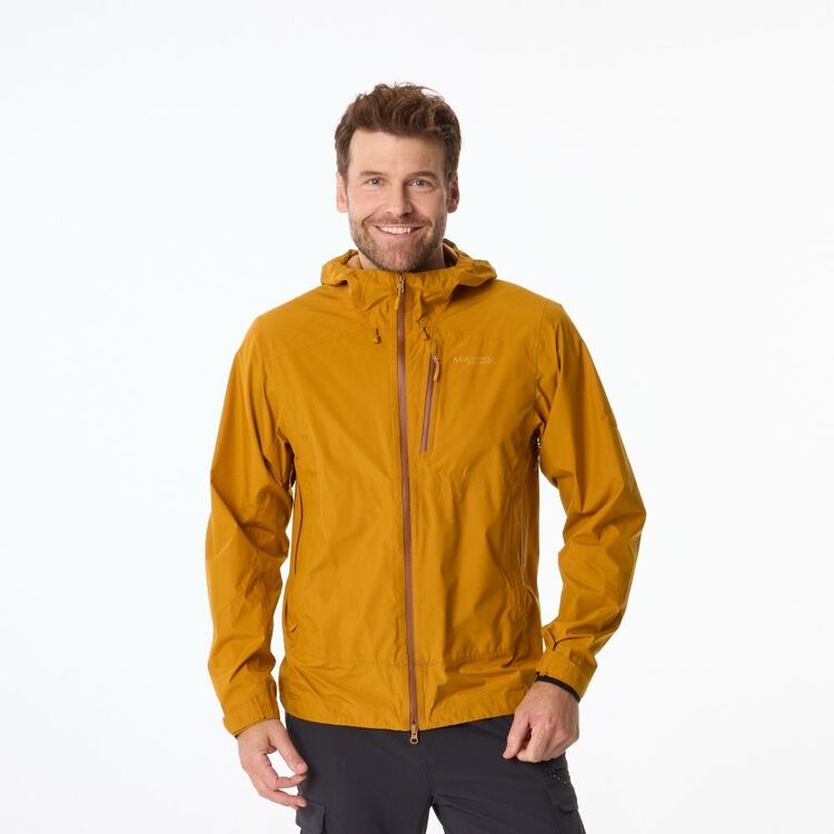Men's Stratus Hooded Rain Jacket Ochre - Main Image
