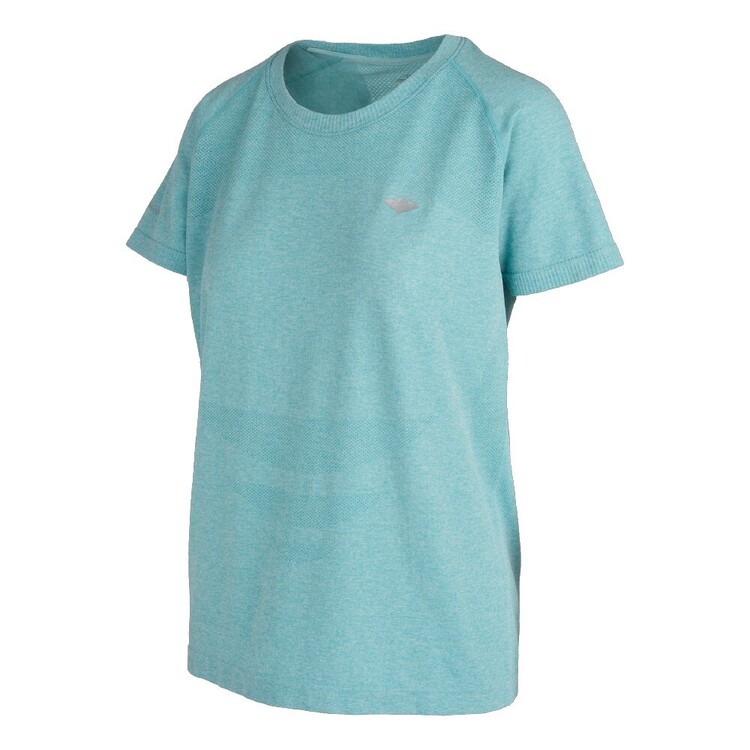 Women's Motion Seamless Tee Teal Melange Women's Motion Seamless Tee Teal Melange