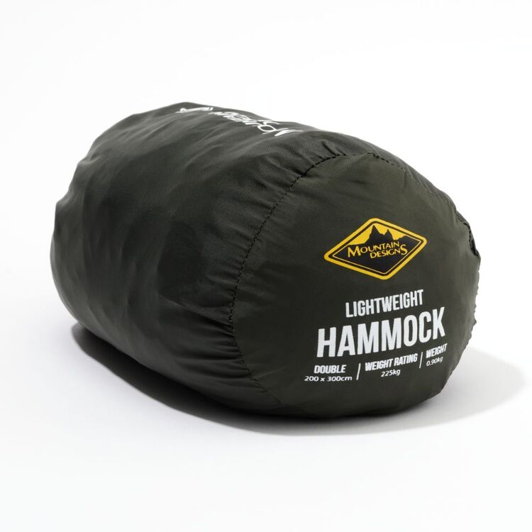 Mountain Designs Lightweight Double Hammock Dark Green Double Mountain Designs Lightweight Double Hammock Dark Green Double