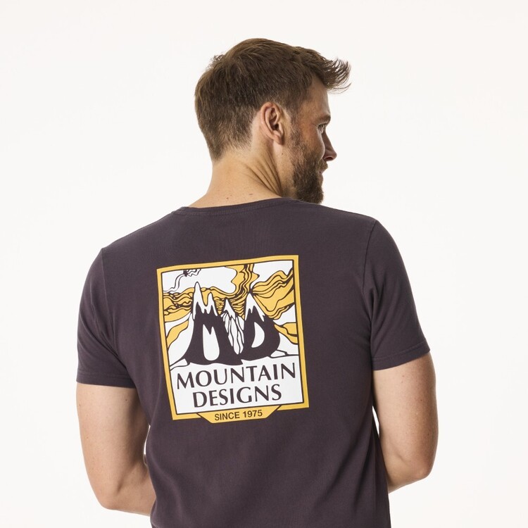 Mountain Designs Men's Legacy Tee Vintage Black Mountain Designs Men's Legacy Tee Vintage Black