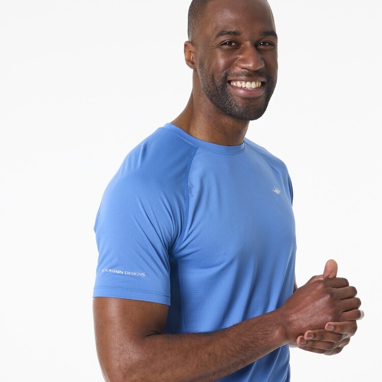 Mountain Designs Men's Omega Tee Fed Blue Mountain Designs Men's Omega Tee Fed Blue