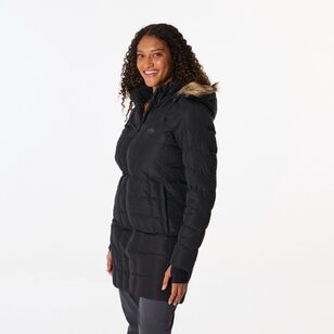 Women's Liberty 700 Goose Down Hooded Longline Jacket Black Women's Liberty 700 Goose Down Hooded Longline Jacket Black