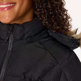 Women's Liberty 700 Goose Down Hooded Longline Jacket Black Women's Liberty 700 Goose Down Hooded Longline Jacket Black