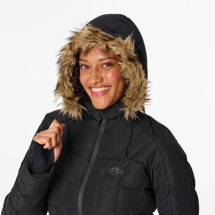 Women's Liberty 700 Goose Down Hooded Longline Jacket Black Women's Liberty 700 Goose Down Hooded Longline Jacket Black