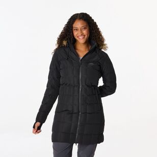 Women's Liberty 700 Goose Down Hooded Longline Jacket Black Women's Liberty 700 Goose Down Hooded Longline Jacket Black