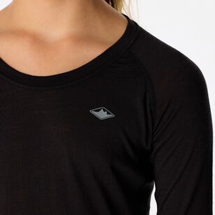 Kids' Merino Blend Long Sleeve Top Black Kids' Merino Blend Long Sleeve Top Black