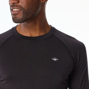 Men's Merino Blend Long Sleeve Top Black Men's Merino Blend Long Sleeve Top Black