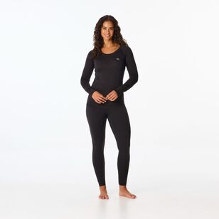 Women's Merino Blend Long Sleeve Top Black Women's Merino Blend Long Sleeve Top Black