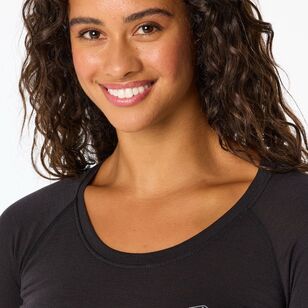 Women's Merino Blend Long Sleeve Top Black Women's Merino Blend Long Sleeve Top Black