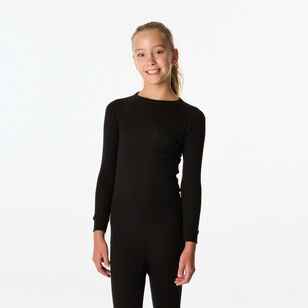 Kids' Polypro Long Sleeve Top Black Kids' Polypro Long Sleeve Top Black