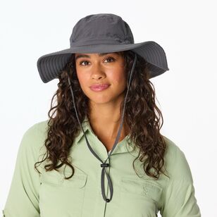 Deni Unisex Wide Brim Hat Charcoal Deni Unisex Wide Brim Hat Charcoal