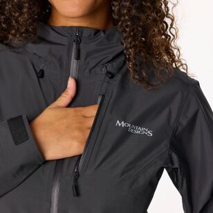 Women's Stratus Hooded Rain Jacket Black Women's Stratus Hooded Rain Jacket Black