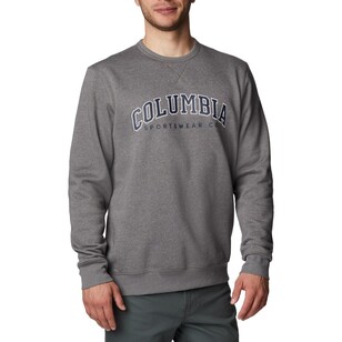 Columbia Men's Logo Fleece Crew Pullover Grey Heather