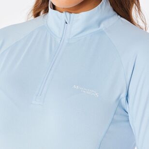 Women's Vapour Half Zip Pullover Chambray Women's Vapour Half Zip Pullover Chambray