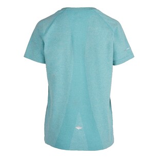 Women's Motion Seamless Tee Teal Melange Women's Motion Seamless Tee Teal Melange