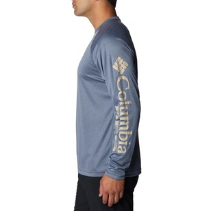 Columbia Men's Terminal Tackle™ Long Sleeve Top Carbon Heather & Ancient Fossil