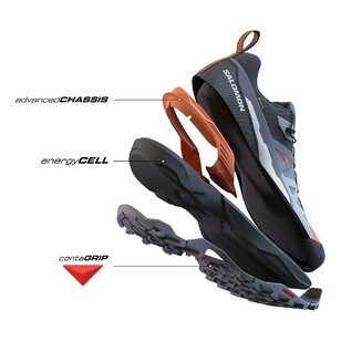 Salomon Men's X Ultra 360 GORE-TEX® Shoes Quiet Shade, Black & Spice