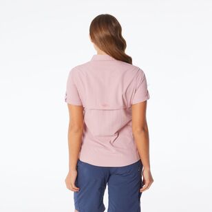 Mountain Designs Women's Wilpena Short Sleeve Shirt Mauve Mountain Designs Women's Wilpena Short Sleeve Shirt Mauve