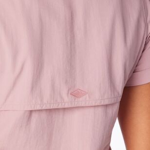 Mountain Designs Women's Wilpena Short Sleeve Shirt Mauve Mountain Designs Women's Wilpena Short Sleeve Shirt Mauve