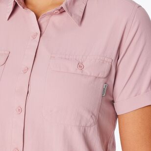 Mountain Designs Women's Wilpena Short Sleeve Shirt Mauve Mountain Designs Women's Wilpena Short Sleeve Shirt Mauve
