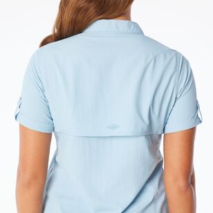 Mountain Designs Women's Wilpena Short Sleeve Shirt Sky Mountain Designs Women's Wilpena Short Sleeve Shirt Sky