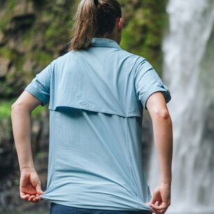 Mountain Designs Women's Wilpena Short Sleeve Shirt Sky Mountain Designs Women's Wilpena Short Sleeve Shirt Sky
