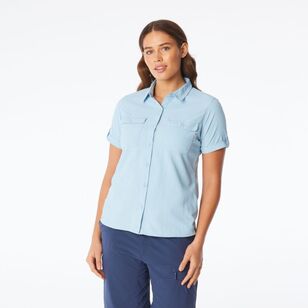 Mountain Designs Women's Wilpena Short Sleeve Shirt Sky Mountain Designs Women's Wilpena Short Sleeve Shirt Sky